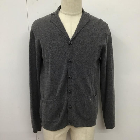 ヒステリックグラマー HYSTERIC GLAMOUR カーディガン 長袖 長袖カーディガン 長袖カットソー カラージャケット 前開カーディガン L 無地 灰 / グレー /  メンズ USED 古着 中古 10124316