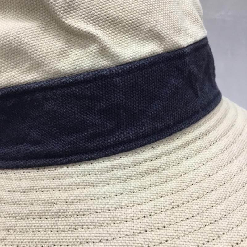 ラコステ LACOSTE 帽子 ハット バケットハット リバーシブル ワンポイント 紺 / ネイビー / X ベージュ / ベージュ /  メンズ USED 古着 中古 10107892