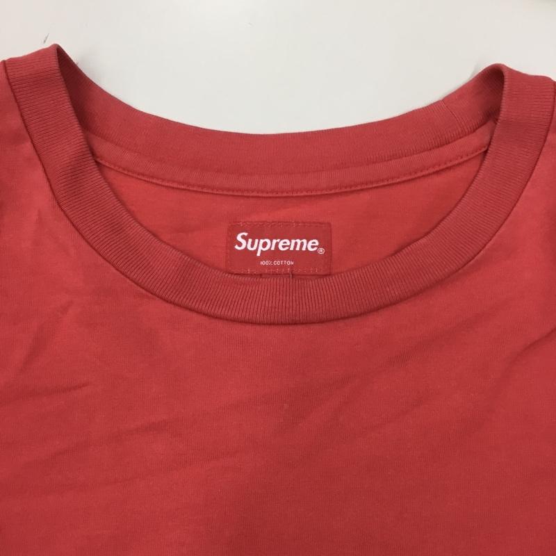 シュプリーム Supreme カットソー 長袖 19AW トレードマークロングスリーブ トップ ロンT バックプリント 長袖カットソー L ロゴ、文字 赤 / レッド /  メンズ USED 古着 中古 10120279