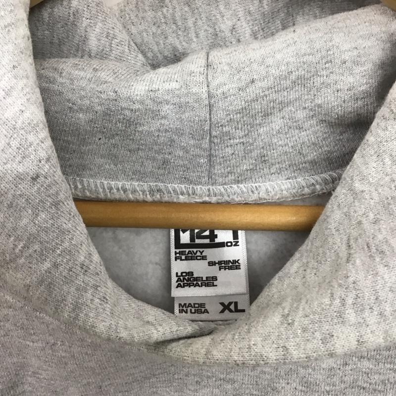 ロサンゼルスアパレル LOS ANGELES APPAREL パーカー 長袖 長袖 XL 無地 灰 / グレー /  メンズ USED 古着 中古 10149962