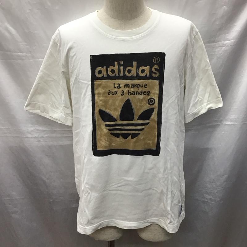 アディダス adidas Tシャツ 半袖 AJ5205 NIGO ロゴ、文字 白 / ホワイト /  メンズ USED 古着 中古 10121189