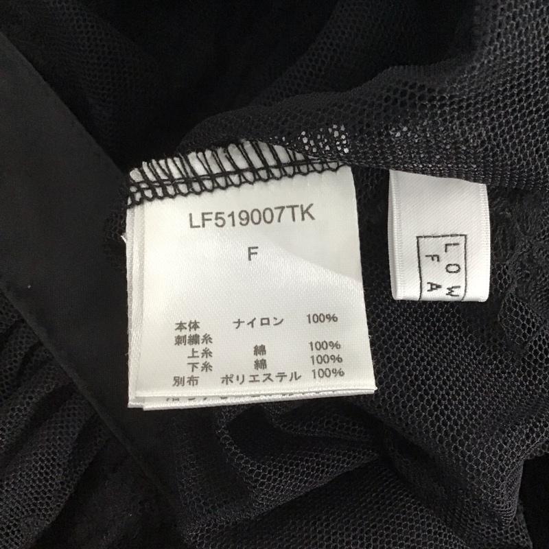 ローリーズファーム LOWRYS FARM スカート ロングスカート ロングスカート フレアスカート カジュアルスカート シースルー FREE 刺繍 黒 / ブラック /  レディース USED 古着 中古 10142684