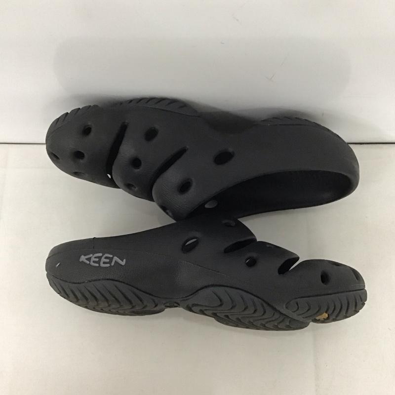 キーン KEEN サンダル サンダル 1028812 YOGUI アウトドアシューズ クロッグ 24cm 24.0cm ロゴ、文字 黒 / ブラック /  レディース USED 古着 中古 10141044
