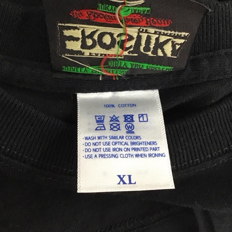 エロスティカ EROSTiKA Tシャツ 半袖 半袖カットソー プリントTシャツ クルーネックカットソー キラーコンドーム限定 XL プリント 黒 / ブラック /  メンズ USED 古着 中古 10134635