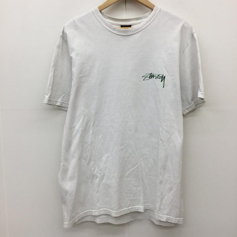 ステューシー STUSSY Tシャツ 半袖 M ロゴ、文字 白 / ホワイト /  メンズ USED 古着 中古 10141214