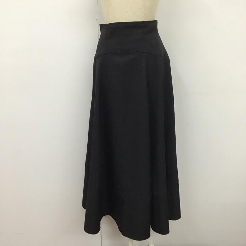 アズールバイマウジー AZUL BY MOUSSY スカート ロングスカート 250gaf31-411h ウエストギャザーフレアスカート ロングスカート M 無地 黒 / ブラック /  レディース USED 古着 中古 10112197