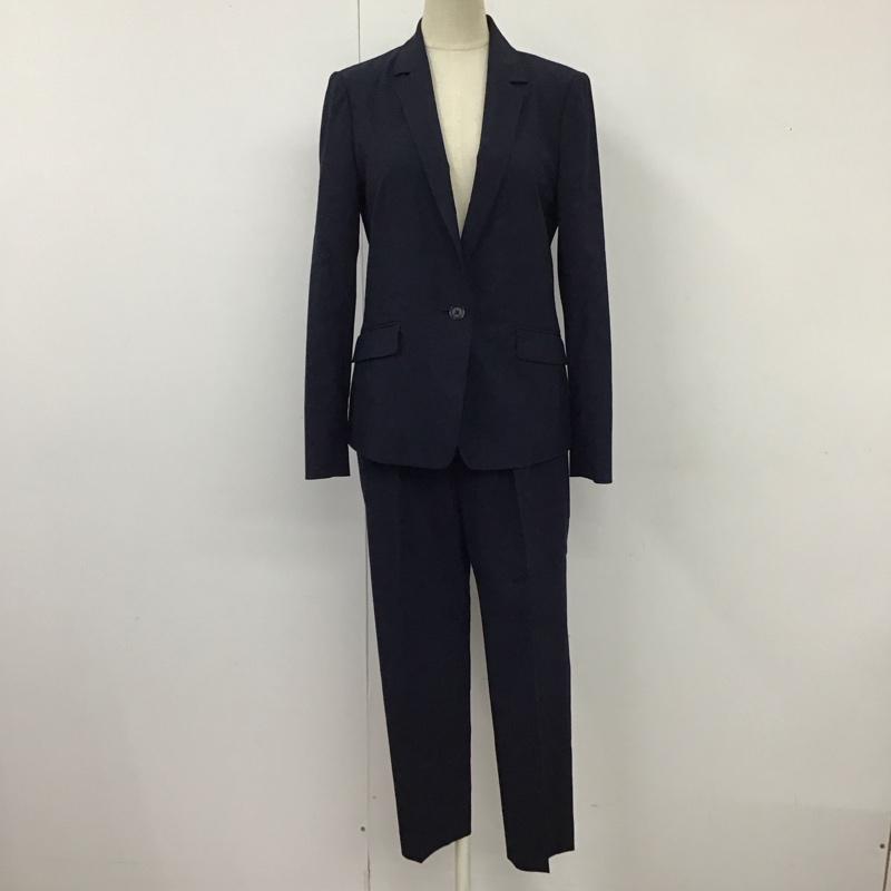 ユナイテッドアローズグリーンレーベルリラクシング UNITED ARROWS green label relaxing セットアップ セットアップ 3522-138-1298 カチリラシリーズ テーラード ジャケット パンツ 34 無地 紺 / ネイビー /  レディース USED 古着 中古 10114393