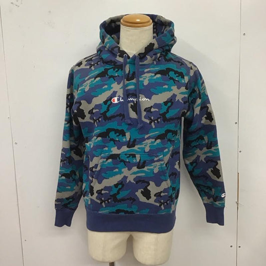 チャンピオン Champion パーカー 長袖 c3-s102 総柄プルパーカー 裏起毛 M カモフラージュ柄・迷彩 マルチカラー / マルチカラー /  メンズ USED 古着 中古 10124671