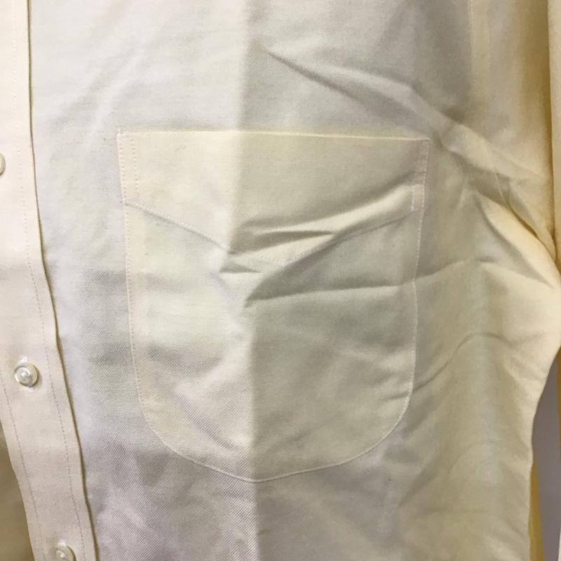 ブルックスブラザーズ BROOKS BROTHERS シャツ、ブラウス 長袖 ボタンダウン コットン 無地 橙 / オレンジ /  メンズ USED 古着 中古 10111181