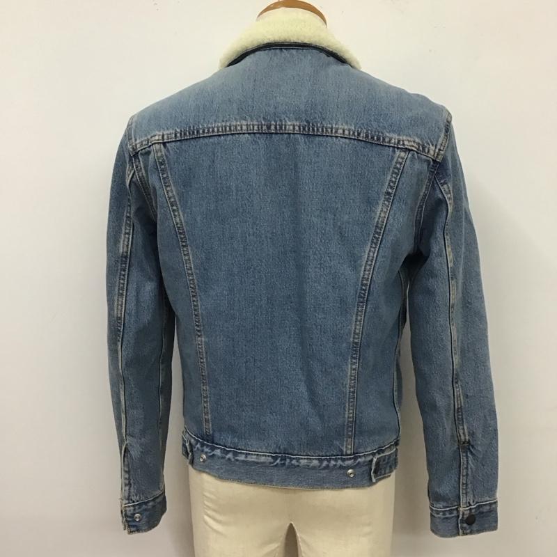リーバイストラウスアンドコー Levi Strauss & co. ジャケット、上着 ジャケット、ブレザー デニムジャケット カラージャケット 長袖ジャケット ブルゾン 裏地ボア S ロゴ、文字 インディゴ / インディゴ /  メンズ USED 古着 中古 10117639