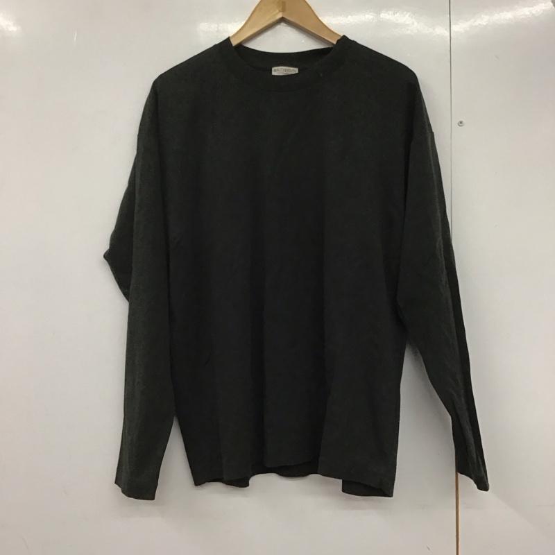 ビューティアンドユースユナイテッドアローズ BEAUTY&YOUTH UNITED ARROWS カットソー 長袖 1212-175-8347 ハイゲージガスコットンクルーネックロングスリーブカットソー L 無地 黒 / ブラック /  メンズ USED 古着 中古 10143457