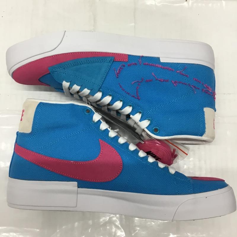 ナイキ NIKE スニーカー スニーカー CI3833 400 SB ZOOM BLAZER MID EDGE 28cm 箱有 28.0cm ロゴ、文字 水色 / ライトブルー / X 桃 / ピンク /  メンズ USED 古着 中古 10107861