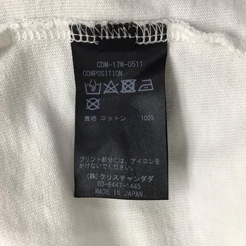 クリスチャンダダ CHRISTIAN DADA Tシャツ 長袖 CDM-17W-0511 ロンT スリーブロゴ バックプリント 46 ロゴ、文字 白 / ホワイト /  メンズ USED 古着 中古 10121353