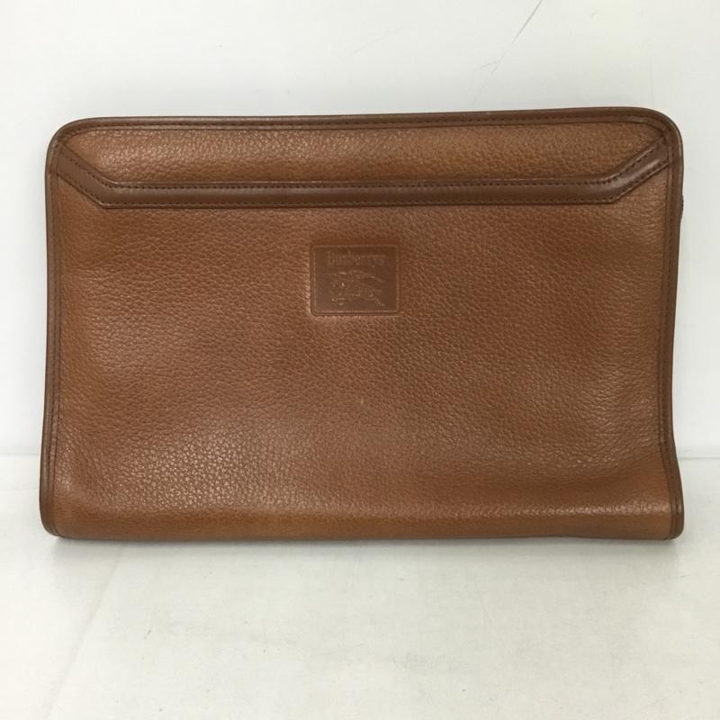 バーバリーズ BURBERRYS セカンドバッグ セカンドバッグ クラッチバッグ ロゴ、文字 茶 / ブラウン /  メンズ USED 古着 中古 10129955