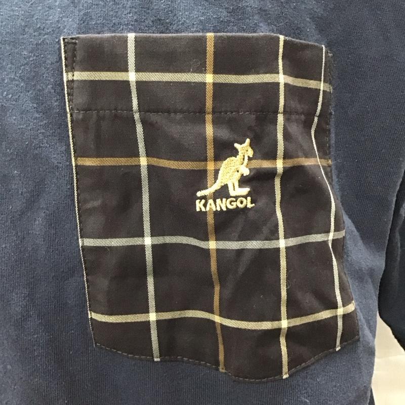 カンゴール KANGOL Tシャツ 半袖 7525-600-0053 NM KANGOL PKT TEE coen別注 L ワンポイント 紺 / ネイビー /  メンズ USED 古着 中古 10117049