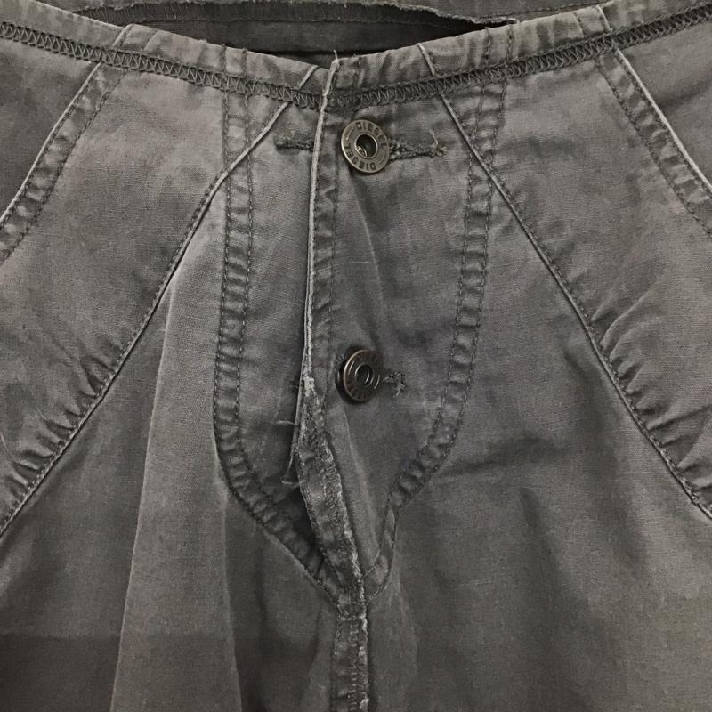 ディーゼル DIESEL スカート ミニスカート アシメ 26インチ 無地 チャコールグレー / チャコールグレー /  レディース USED 古着 中古 10148620