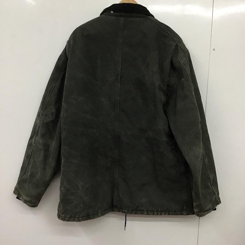 カーハート Carhartt ジャケット、上着 ジャケット、ブレザー ジップアップジャケット アウター カラージャケット XL ロゴ、文字 カーキ / カーキ /  メンズ USED 古着 中古 10133688