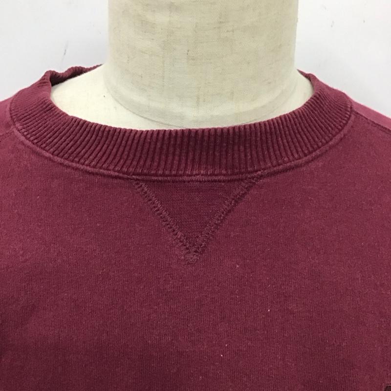 スターター STARTER トレーナー 長袖 L 無地 えんじ / ワインレッド /  レディース USED 古着 中古 10119866