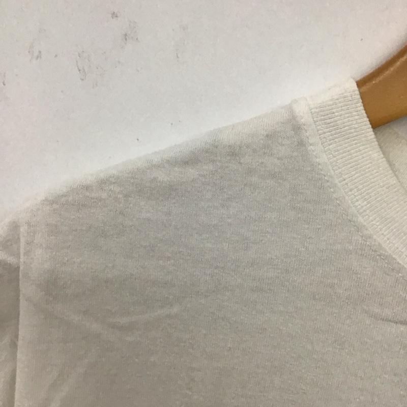 ステューシー STUSSY Tシャツ 半袖 半袖カットソー プリントTシャツ クルーネックカットソー M プリント 白 / ホワイト /  メンズ USED 古着 中古 10130733