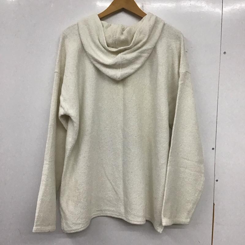 古着 USED パーカー 長袖 メキシカンパーカー Vネック 長袖パーカー 無地 白 / ホワイト /  メンズ USED 古着 中古 10137193