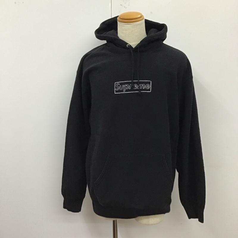 シュプリーム Supreme パーカー 長袖 長袖パーカー フード付きパーカー プリントスウェット トレーナー XL ロゴ、文字 黒 / ブラック /  メンズ USED 古着 中古 10122074
