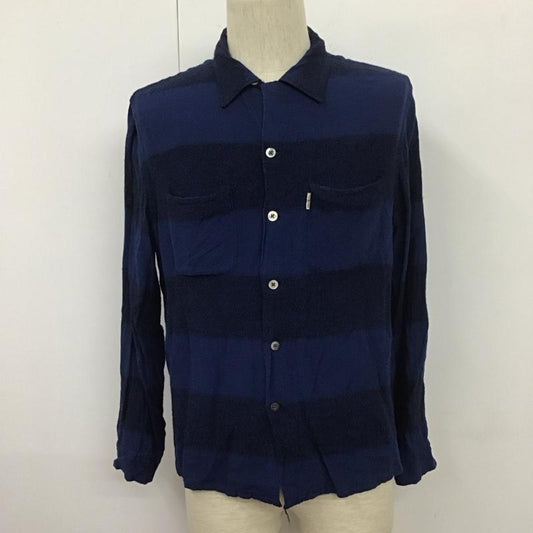 クーティー COOTIE シャツ、ブラウス 長袖 L 無地 青 / ブルー /  メンズ USED 古着 中古 10108064