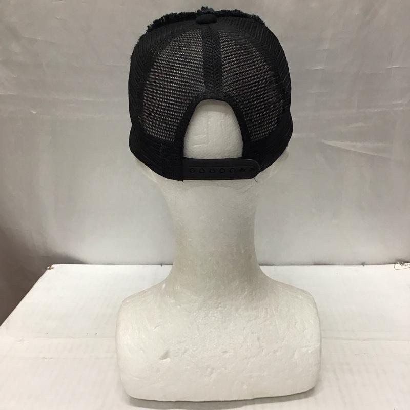 ウノピュウノウグァーレトレリラックス 1piu1uguale3 RELAX 帽子 キャップ 3ロゴ ラインストーン メッシュキャップ ロゴ、文字 黒 / ブラック /  メンズ USED 古着 中古 10116298