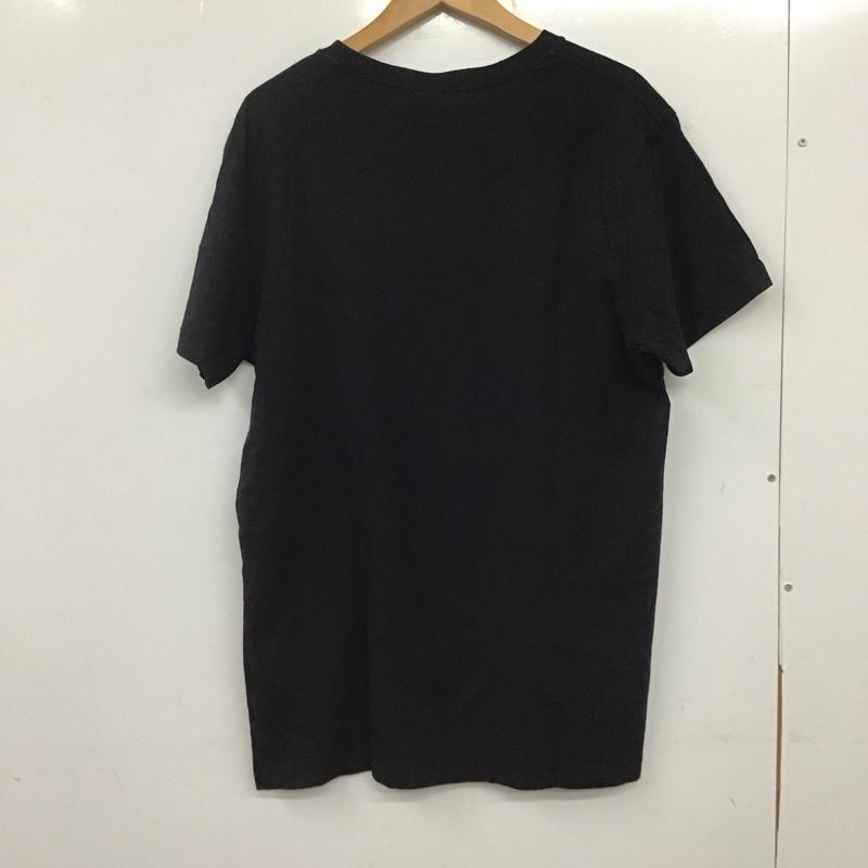デウスエクスマキナ DEUS EX MACHINA Tシャツ 半袖 半袖カットソー プリントTシャツ クルーネックカットソー L ロゴ、文字 黒 / ブラック /  メンズ USED 古着 中古 10135927