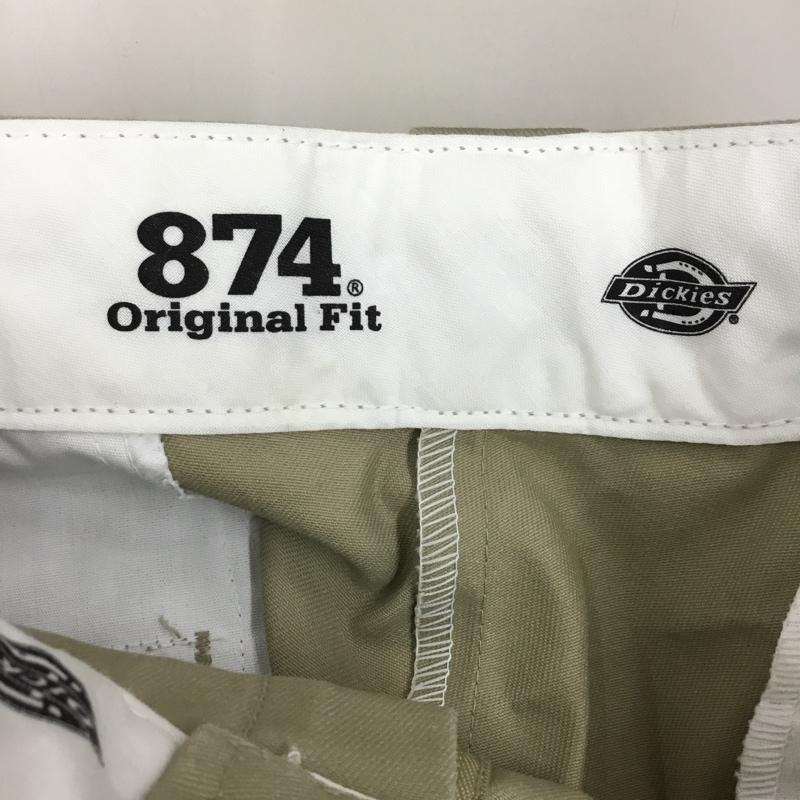ディッキーズ Dickies パンツ ワークパンツ、ペインターパンツ ワークパンツ ワイドパンツ カジュアルパンツ 34 無地 ベージュ / ベージュ /  メンズ USED 古着 中古 10122308