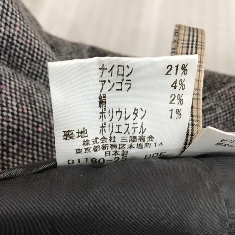 バーバリーブルーレーベル BURBERRY BLUE LABEL パンツ スラックス FQF84-875-09 ウール混 ワイドパンツ 36 無地 白 / ホワイト / X 黒 / ブラック /  レディース USED 古着 中古 10117367