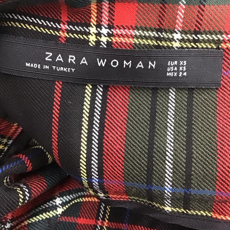 ザラ ZARA スカート ロングスカート 4886 248 800 ベルト付き XS チェック マルチカラー / マルチカラー /  レディース USED 古着 中古 10111422