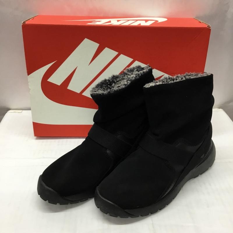 ナイキ NIKE ブーツ ショートブーツ 862513 004 24.5cm 箱有 ゴルカナ 24.5cm ワンポイント 黒 / ブラック /  レディース USED 古着 中古 10108851