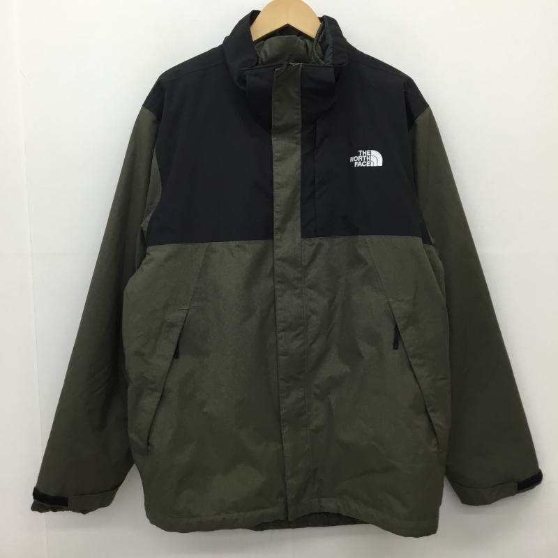 ザノースフェイス THE NORTH FACE ジャケット、上着 ジャンパー、ブルゾン A52AN XL ロゴ、文字 黒 / ブラック / X カーキ / カーキ /  メンズ USED 古着 中古 10143905