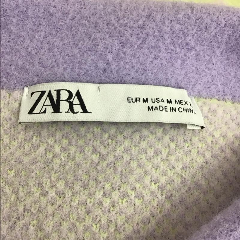 ザラ ZARA ニット、セーター 半袖 9598 171 330 襟付き アーガイル M 総柄 マルチカラー / マルチカラー /  レディース USED 古着 中古 10119606