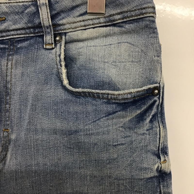 ザラ ZARA パンツ デニム、ジーンズ デニムパンツ スリムパンツ カジュアルパンツ ストレッチパンツ 40インチ 無地 インディゴ / インディゴ /  メンズ USED 古着 中古 10143192