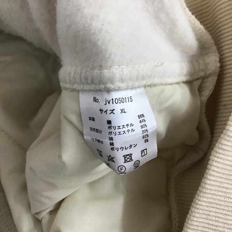 ジャバ Java ジャケット、上着 ジャンパー、ブルゾン JV1050115 キルティング×裏起毛切替ブルゾン XL 無地 オフホワイト / オフホワイト /  レディース USED 古着 中古 10140669