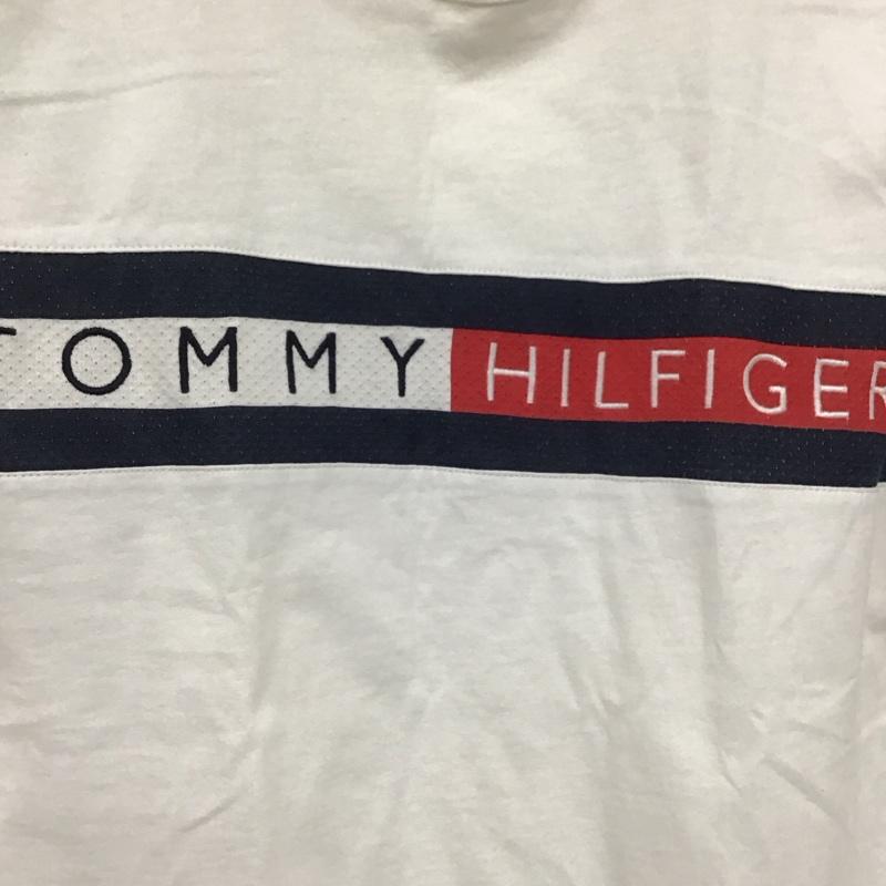 トミーヒルフィガー TOMMY HILFIGER Tシャツ 半袖 半袖カットソー プリントTシャツ クルーネックカットソー M ロゴ、文字 白 / ホワイト /  メンズ USED 古着 中古 10134926