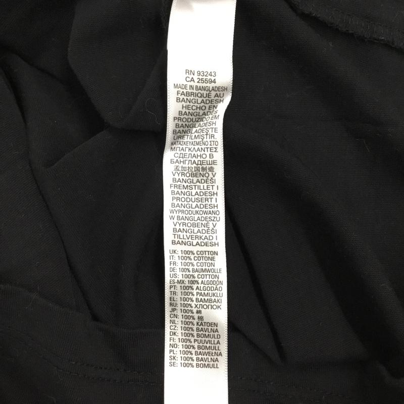 ディーゼル DIESEL Tシャツ 半袖 半袖カットソー プリントTシャツ クルーネックカットソー XL ロゴ、文字 黒 / ブラック /  メンズ USED 古着 中古 10114156