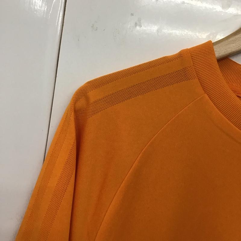 アディダス adidas カットソー 半袖 s96974 パレススケートボードゲームシャツ 半袖カットソー ロゴ、文字 橙 / オレンジ /  メンズ USED 古着 中古 10131241