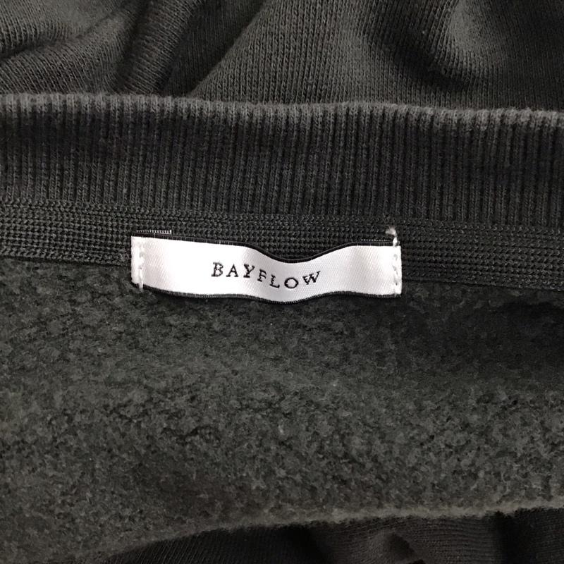 ベイフロー BAYFLOW トレーナー 長袖 4 プリント 黒 / ブラック /  メンズ USED 古着 中古 10121755