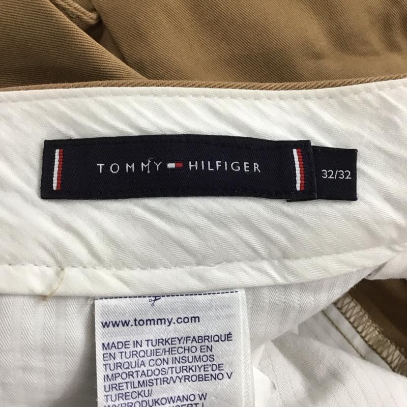 トミーヒルフィガー TOMMY HILFIGER パンツ チノパン チノパン ワイドパンツ カジュアルパンツ 32インチ 無地 茶 / ブラウン /  メンズ USED 古着 中古 10136635