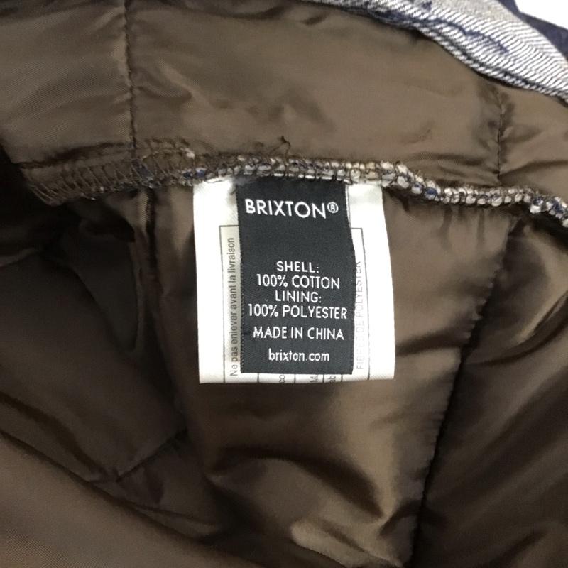 ブリクストン BRIXTON ジャケット、上着 ジャケット、ブレザー デニムジャケット カラージャケット 長袖ジャケット ブルゾン S 無地 インディゴ / インディゴ /  メンズ USED 古着 中古 10108662