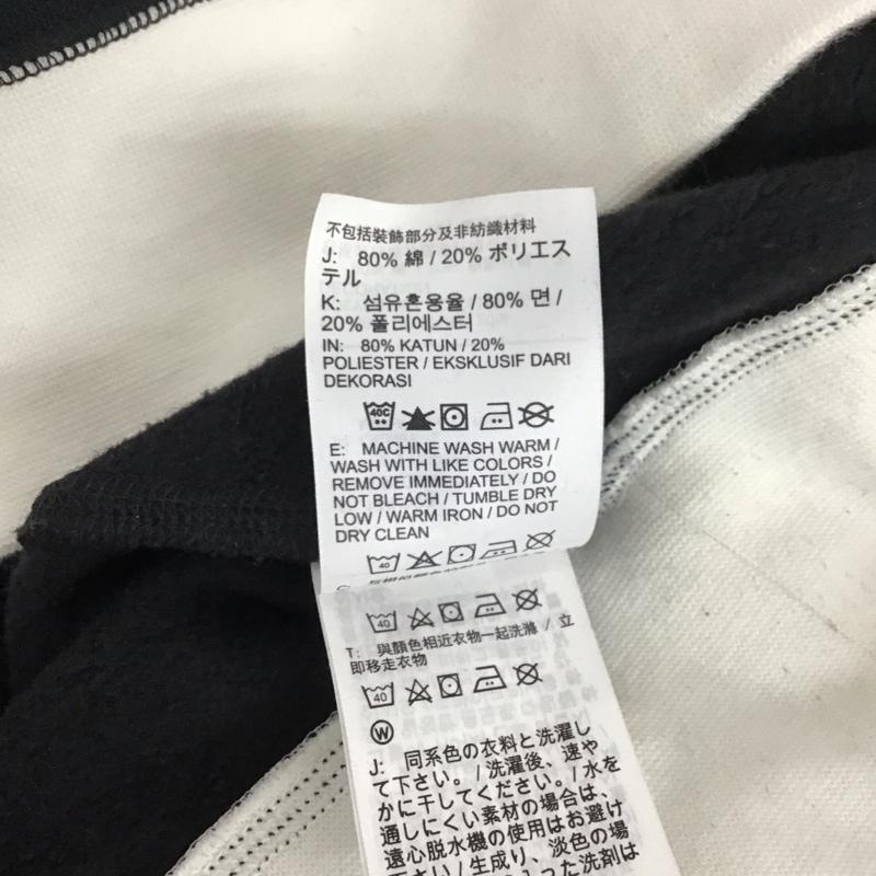 ナイキ NIKE トレーナー 長袖 fv5379-010 スウェットトレーナー クラブ 裏起毛 ラグランクルースウェット L ロゴ、文字 白 / ホワイト / X 黒 / ブラック /  メンズ USED 古着 中古 10112758