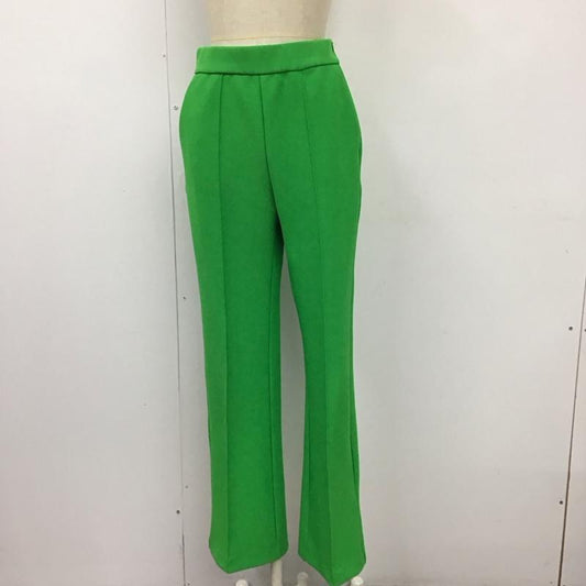 アズールバイマウジー AZUL BY MOUSSY ボトムス ボトムス 250FAC81-113H VENUS PANTS フレアパンツ M 無地 緑 / グリーン /  レディース USED 古着 中古 10121596