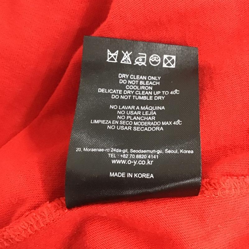 オーワイ OY Tシャツ 半袖 ショート丈 クロップド丈 ロゴ、文字 赤 / レッド /  レディース USED 古着 中古 10133711