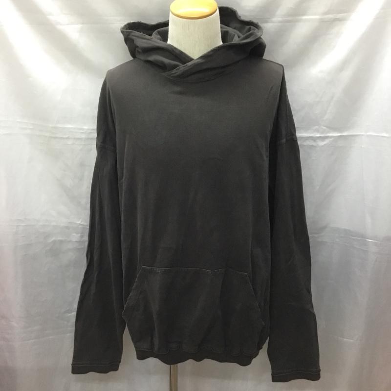 ヌビアン NUBIAN パーカー 長袖 長袖パーカー フード付きパーカー 長袖カットソー 無地 黒 / ブラック /  メンズ USED 古着 中古 10114063