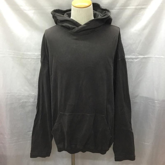 ヌビアン NUBIAN パーカー 長袖 長袖パーカー フード付きパーカー 長袖カットソー 無地 黒 / ブラック /  メンズ USED 古着 中古 10114063