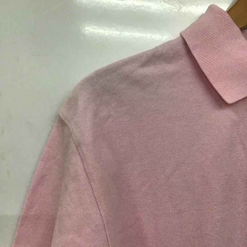ポロバイラルフローレン Polo by RALPH LAUREN ポロシャツ 半袖 半袖 L ロゴ、文字 桃 / ピンク /  メンズ USED 古着 中古 10141471