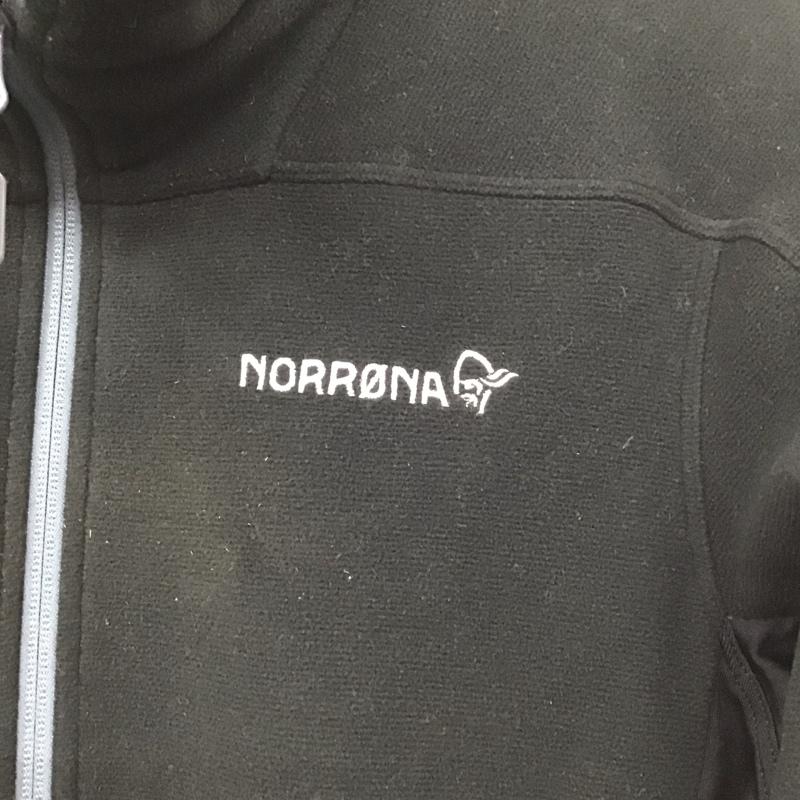 ノローナ Norrøna ジャケット、上着 ジャケット、ブレザー フリースジャケット ジップアップパーカー アウター M ロゴ、文字 黒 / ブラック /  メンズ USED 古着 中古 10130561