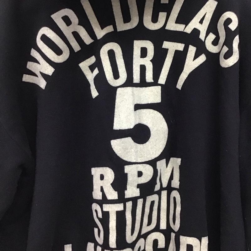 フォーティーファイブアールピーエム 45RPM ジャケット、上着 ジャンパー、ブルゾン ジップアップパーカー 長袖パーカー カジュアルジャケット ロゴ、文字 黒 / ブラック /  メンズ USED 古着 中古 10145652